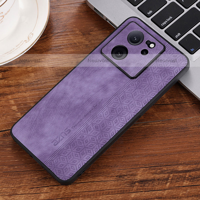 Soft Silicone Gel Leather Snap On Case Cover YZ2 for Xiaomi Redmi K60 Ultra 5G Clove Purple