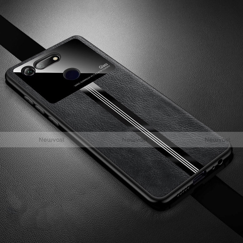 Soft Silicone Gel Leather Snap On Case Cover Z01 for Huawei Honor View 20 Black