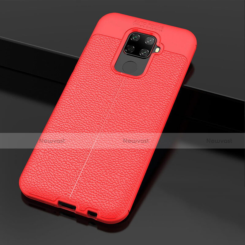 Soft Silicone Gel Leather Snap On Case Cover Z01 for Huawei Nova 5i Pro Red