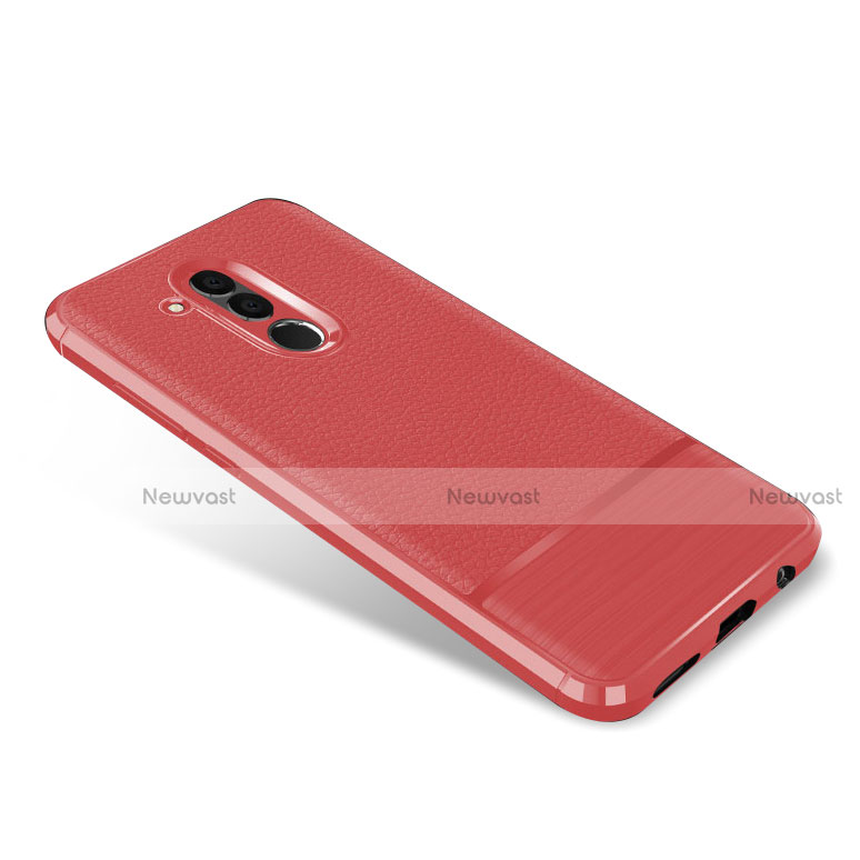 Soft Silicone Gel Leather Snap On Case for Huawei Mate 20 Lite