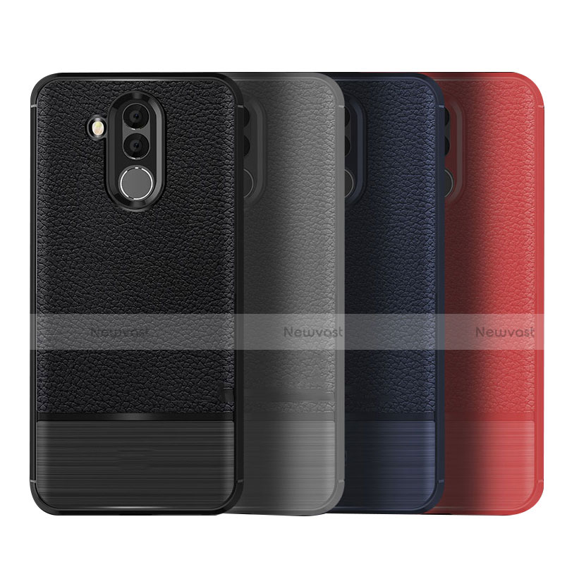 Soft Silicone Gel Leather Snap On Case for Huawei Mate 20 Lite