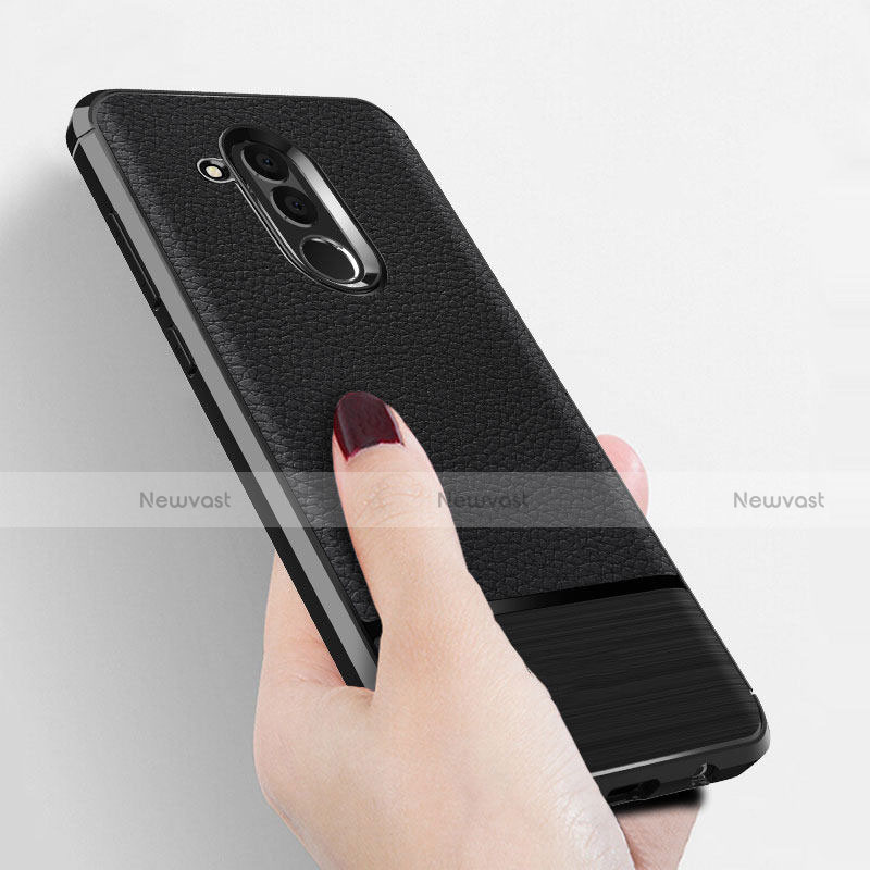 Soft Silicone Gel Leather Snap On Case for Huawei Mate 20 Lite