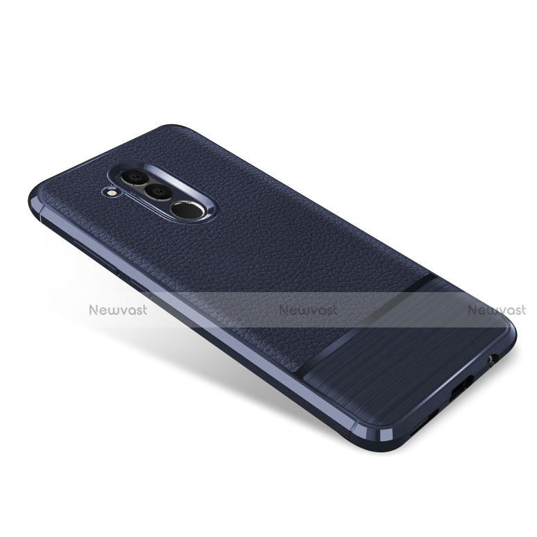 Soft Silicone Gel Leather Snap On Case for Huawei Mate 20 Lite