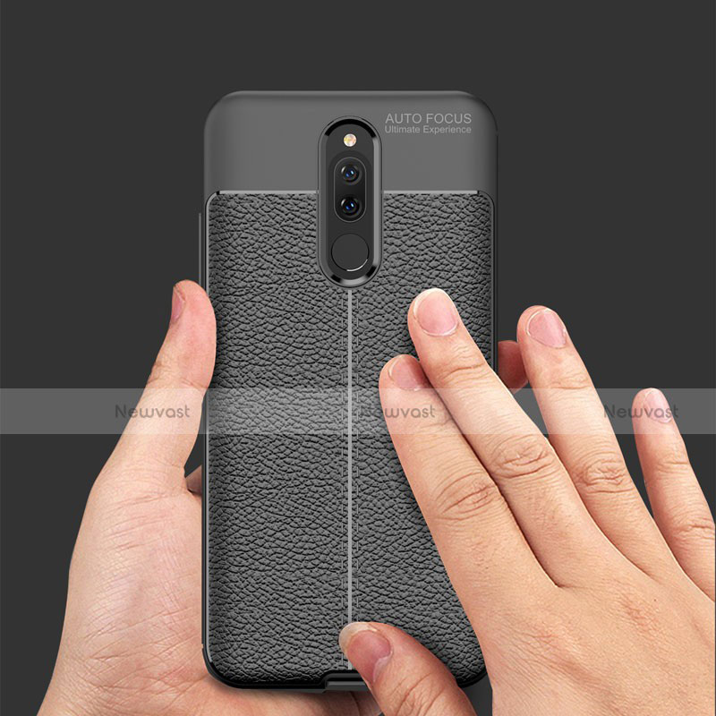 Soft Silicone Gel Leather Snap On Case for Xiaomi Redmi 8 Black