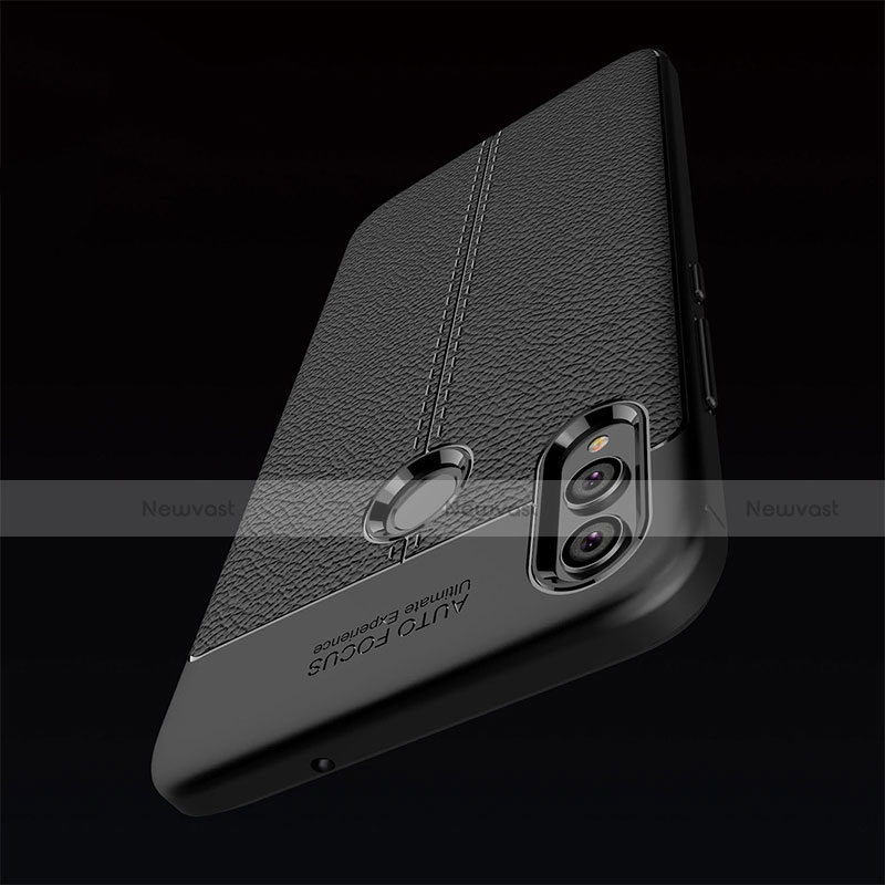 Soft Silicone Gel Leather Snap On Case Q01 for Huawei Honor View 10 Lite Black