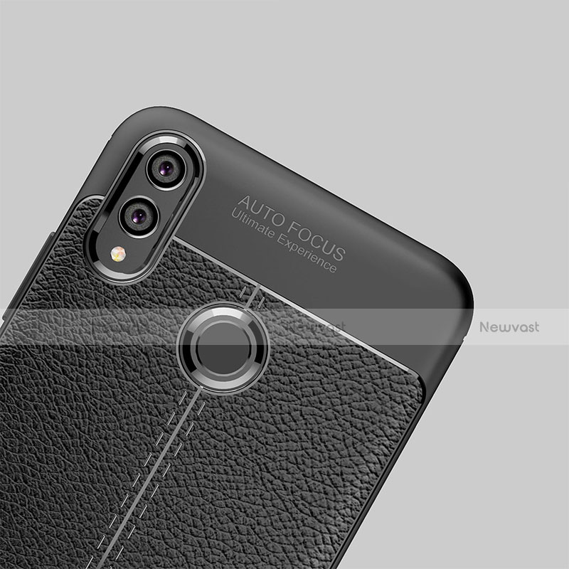 Soft Silicone Gel Leather Snap On Case Q01 for Huawei Honor View 10 Lite Black