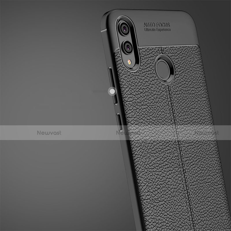 Soft Silicone Gel Leather Snap On Case Q01 for Huawei Honor View 10 Lite Black