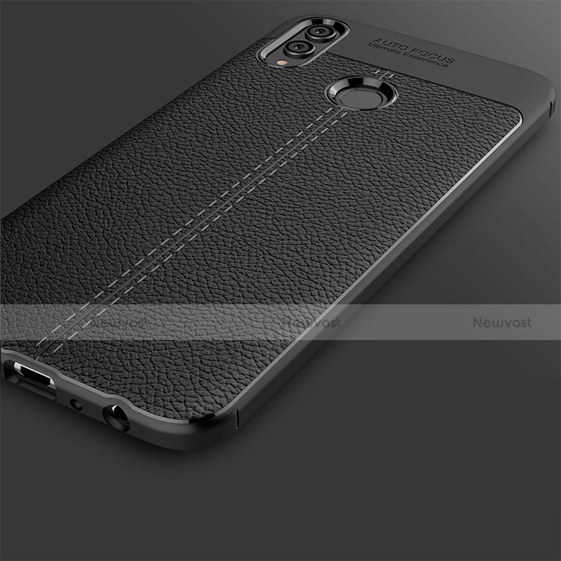 Soft Silicone Gel Leather Snap On Case Q01 for Huawei Honor View 10 Lite Black