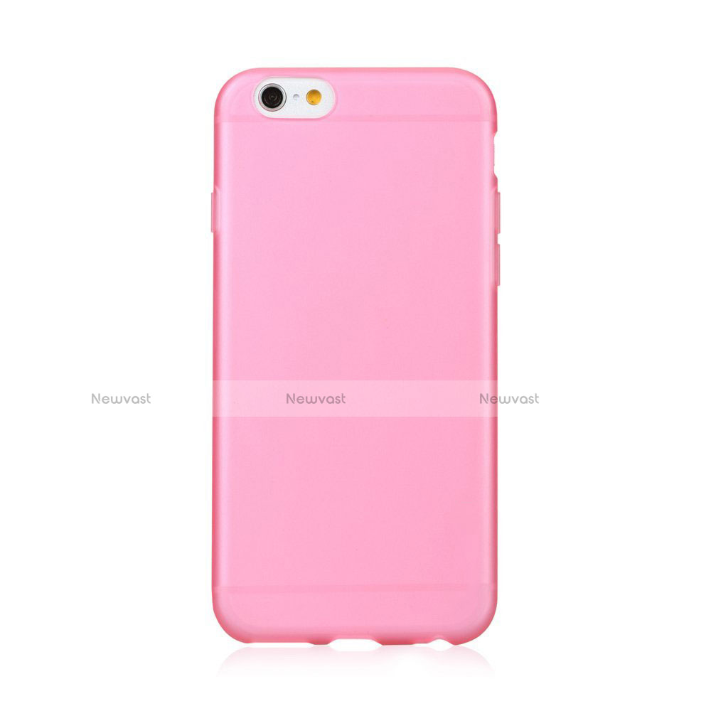 Soft Silicone Gel Matte Finish Case for Apple iPhone 6 Pink