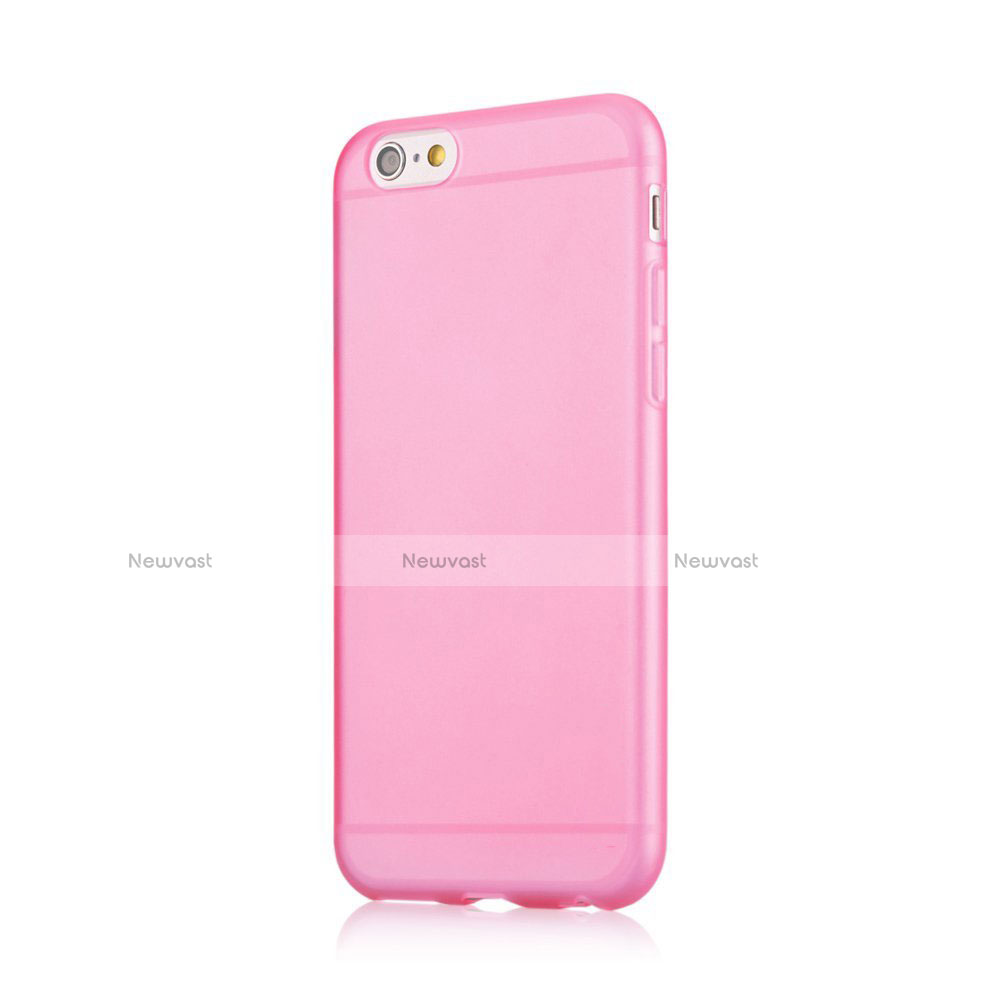 Soft Silicone Gel Matte Finish Case for Apple iPhone 6 Pink