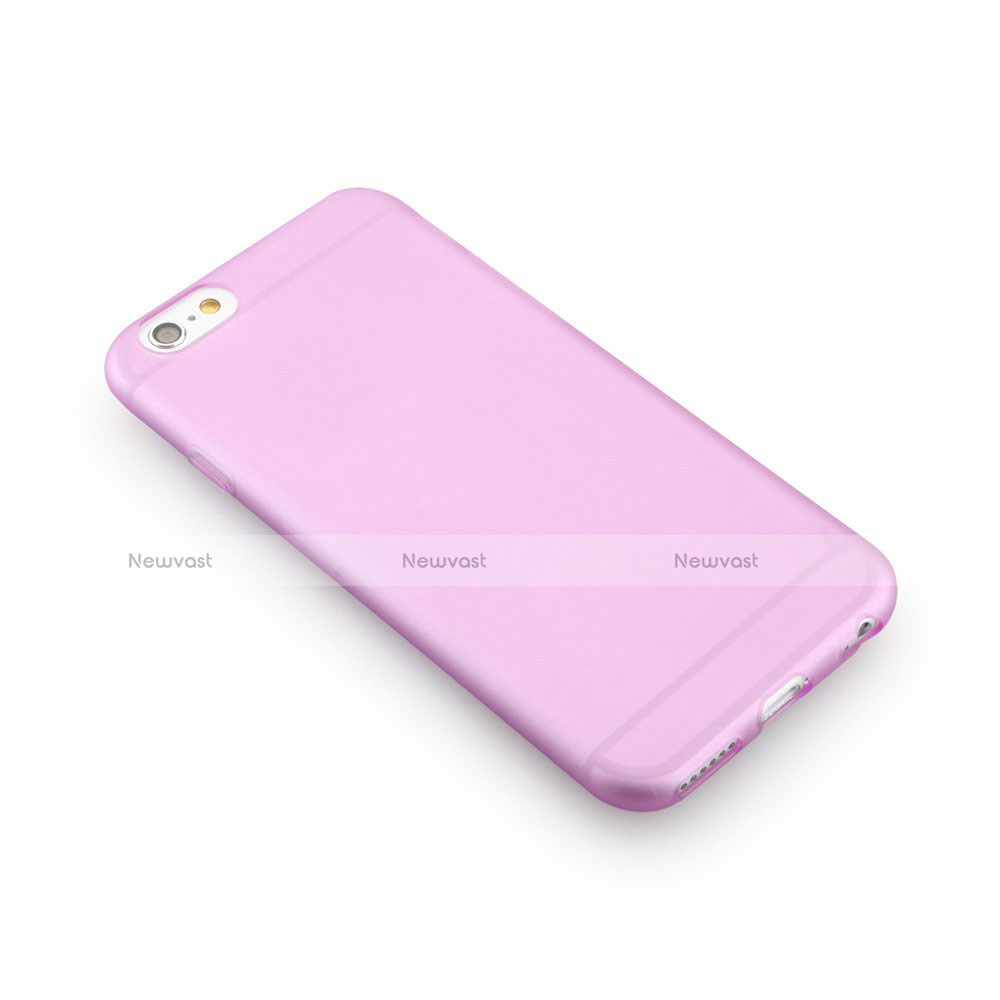 Soft Silicone Gel Matte Finish Case for Apple iPhone 6 Plus Purple