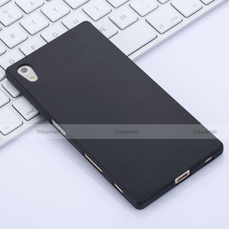 Soft Silicone Gel Matte Finish Case for Sony Xperia Z5 Black