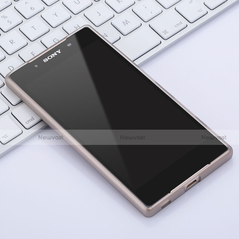 Soft Silicone Gel Matte Finish Case for Sony Xperia Z5 Gold