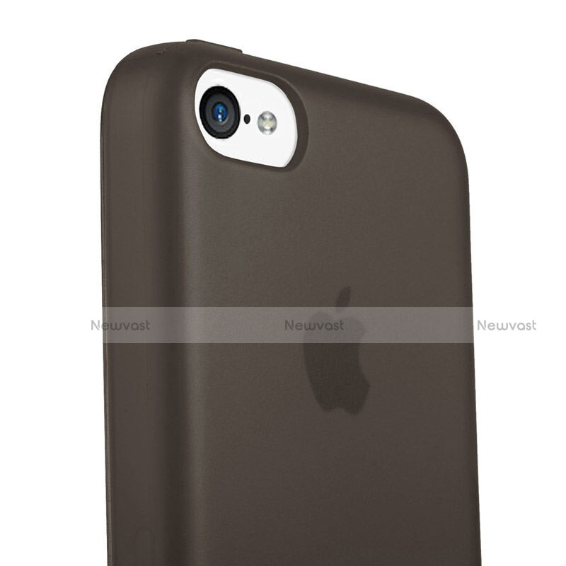 Soft Silicone Gel Matte Finish Cover for Apple iPhone 5C Black