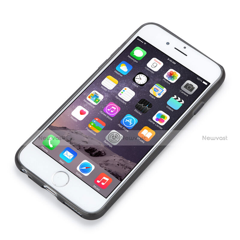 Soft Silicone Gel Matte Finish Cover for Apple iPhone 6 Plus Gray