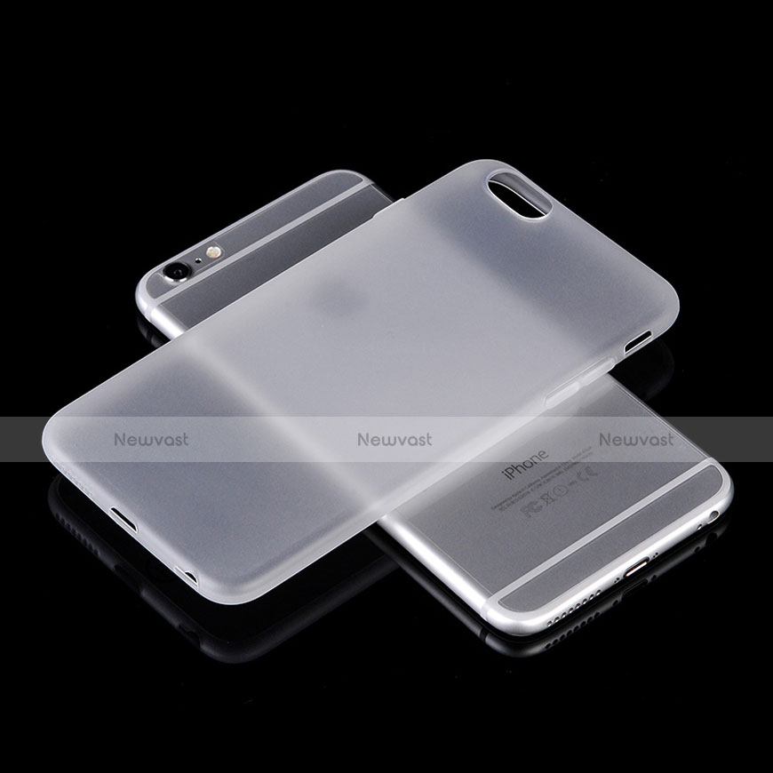 Soft Silicone Gel Matte Finish Cover for Apple iPhone 6 Plus White