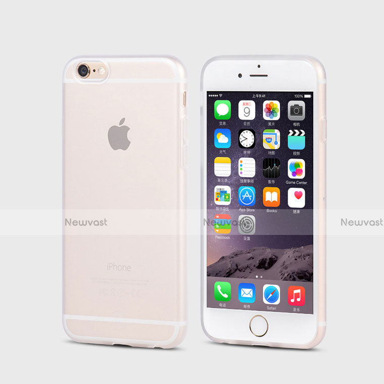 Soft Silicone Gel Matte Finish Cover for Apple iPhone 6 Plus White