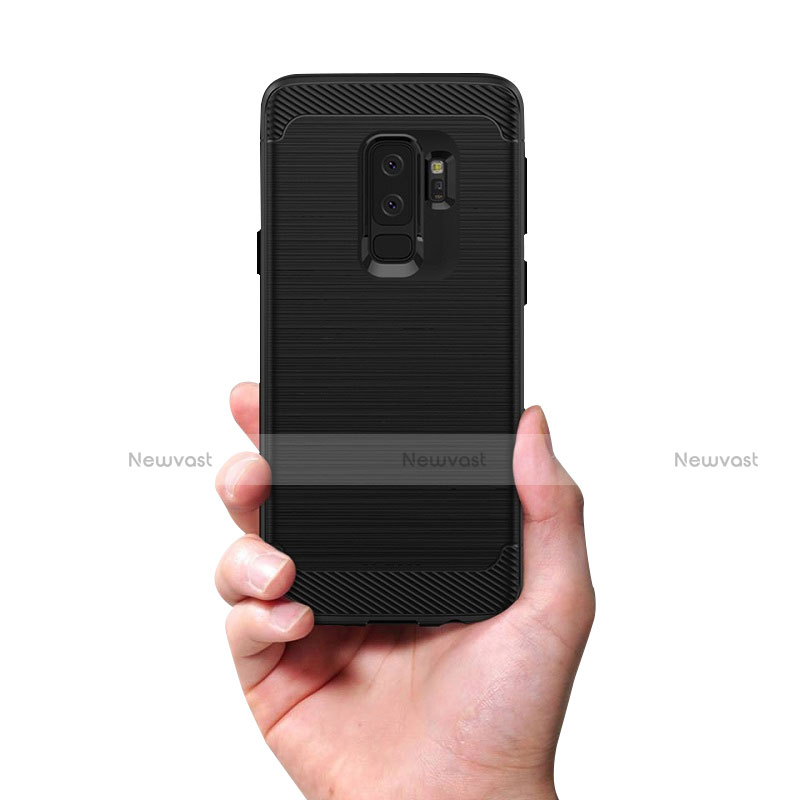 Soft Silicone Gel Matte Finish Cover for Samsung Galaxy S9 Plus Black