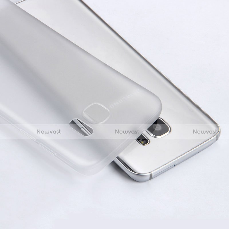 Soft Silicone Gel Matte Finish Cover R02 for Samsung Galaxy S7 Edge G935F White