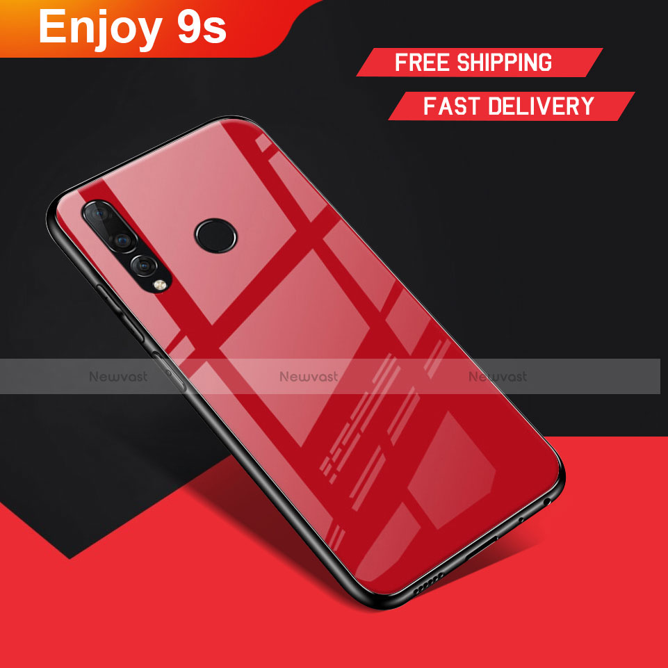 Soft Silicone Gel Mirror Case for Huawei Honor 20 Lite Red