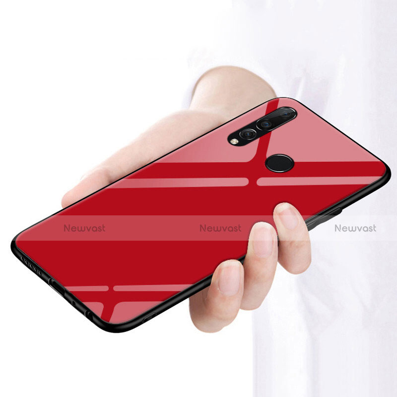 Soft Silicone Gel Mirror Case for Huawei Honor 20E Red