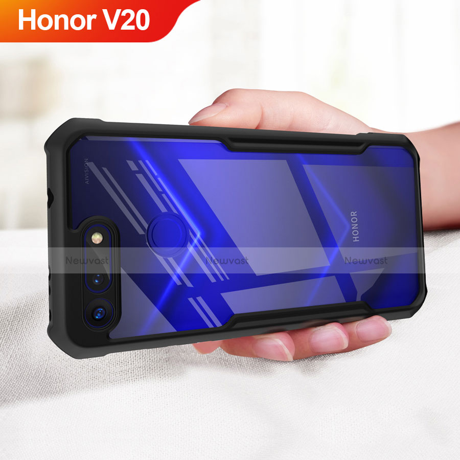 Soft Silicone Gel Mirror Case for Huawei Honor View 20 Black