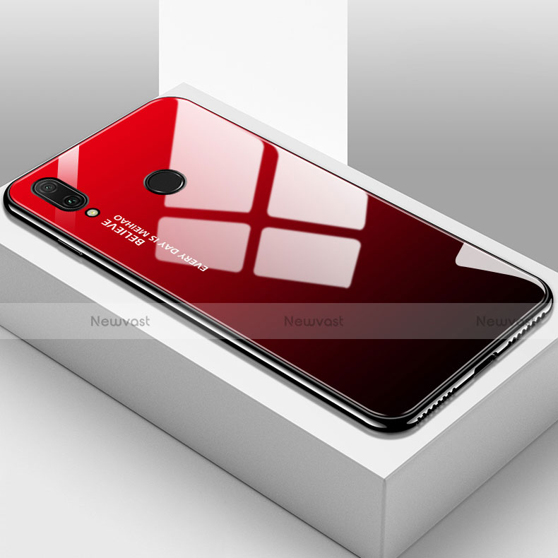 Soft Silicone Gel Mirror Case for Huawei Y9 (2019) Red