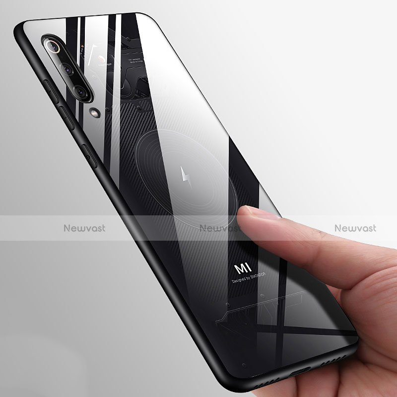 Soft Silicone Gel Mirror Case for Xiaomi Mi 9 Lite Black