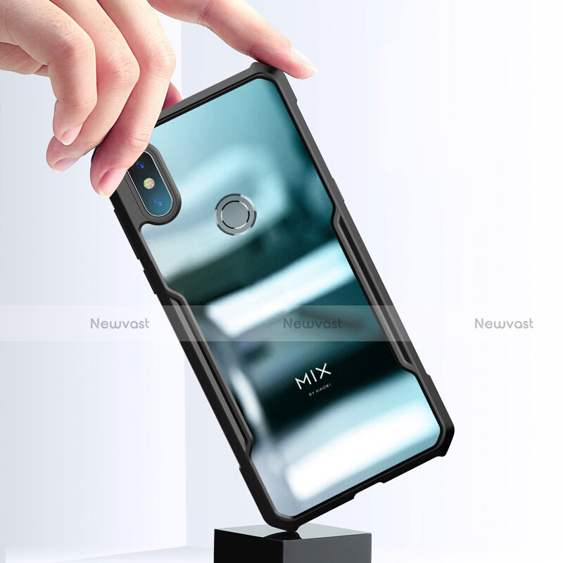 Soft Silicone Gel Mirror Case for Xiaomi Mi Mix 3 Black