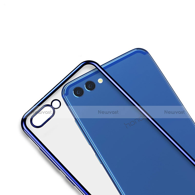 Soft Silicone Gel Mirror Case M01 for Huawei Honor View 10 Blue