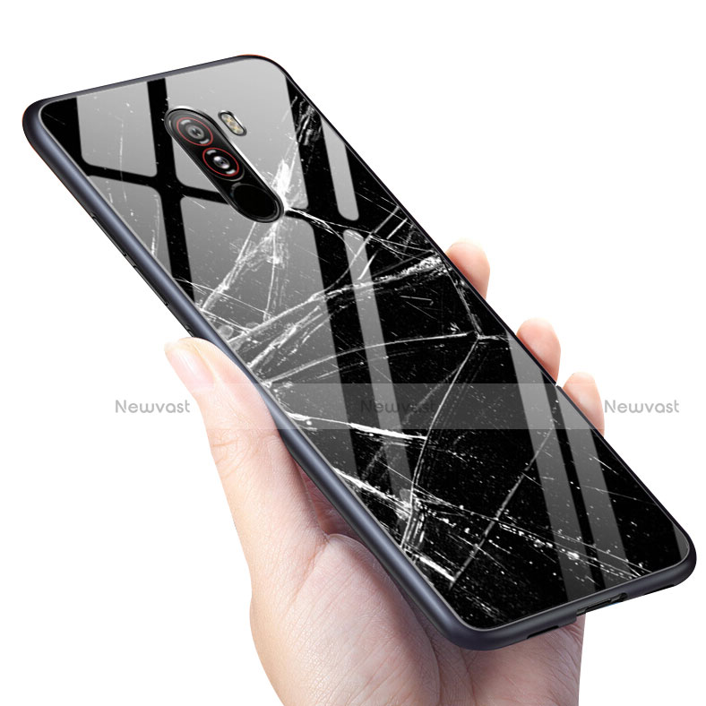 Soft Silicone Gel Mirror Case M01 for Xiaomi Pocophone F1 Black