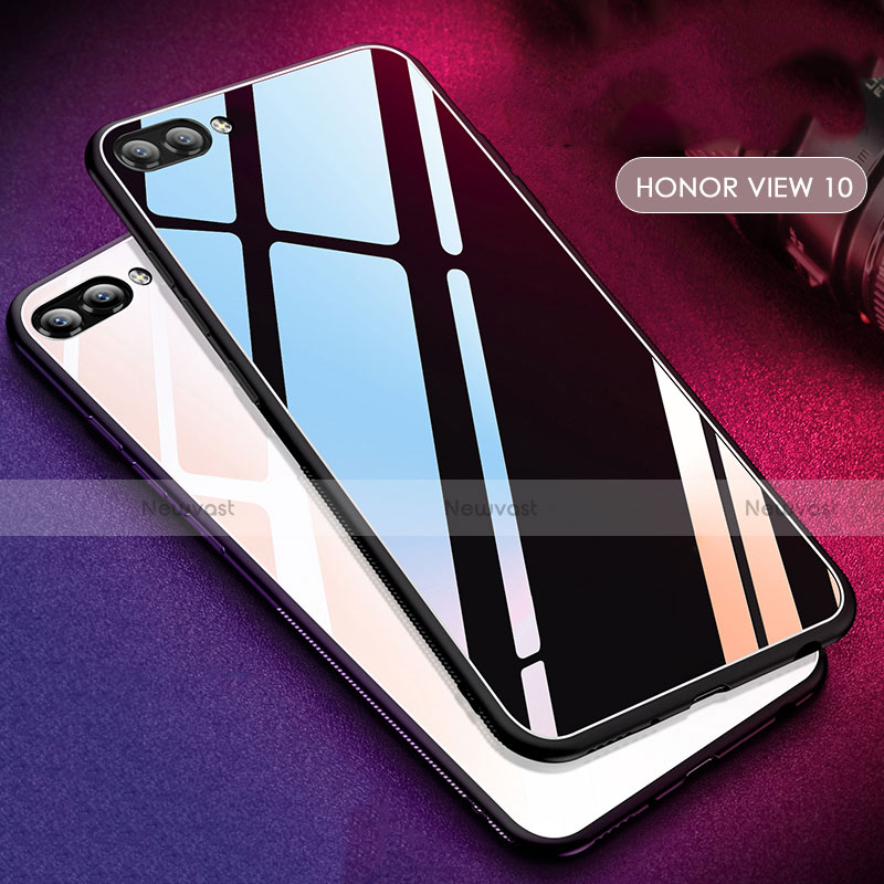 Soft Silicone Gel Mirror Case M02 for Huawei Honor View 10 Black