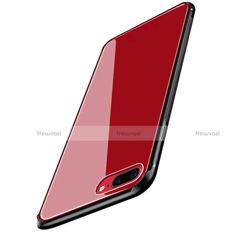 Soft Silicone Gel Mirror Case M03 for Apple iPhone 8 Plus Red