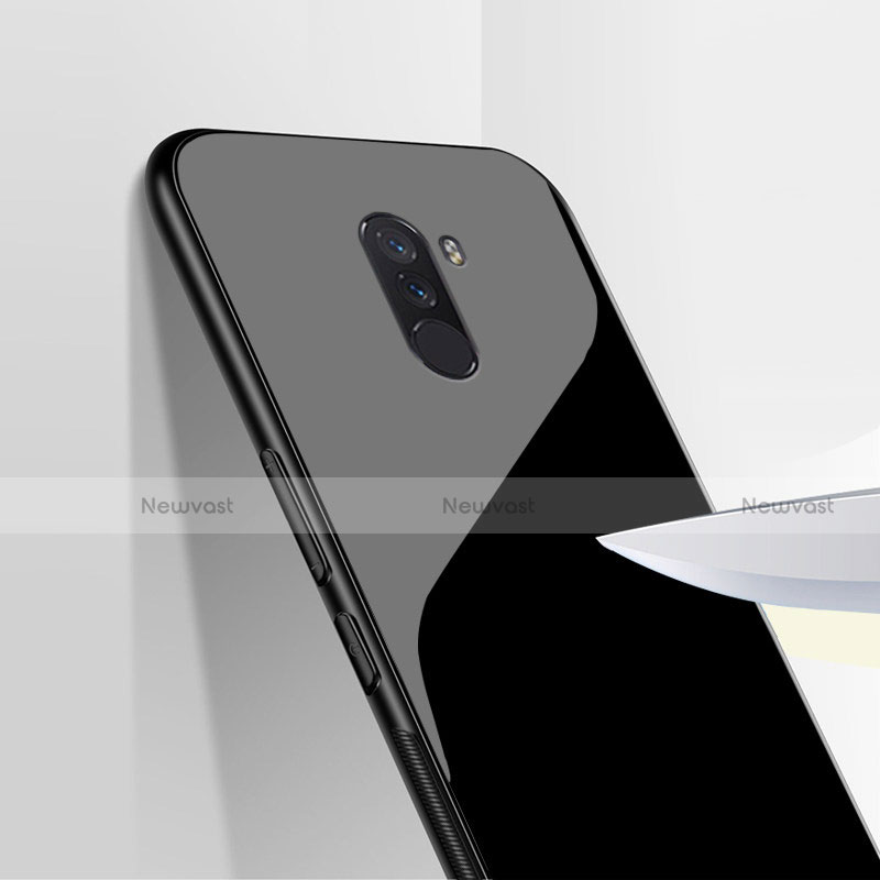 Soft Silicone Gel Mirror Case M04 for Xiaomi Pocophone F1 Black