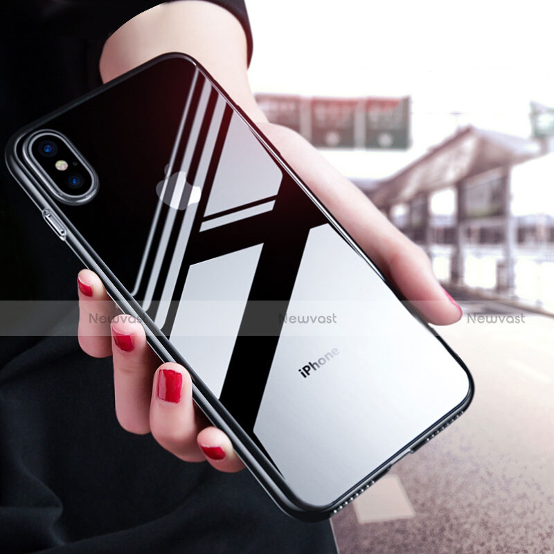 Soft Silicone Gel Mirror Cover for Apple iPhone Xs Clear