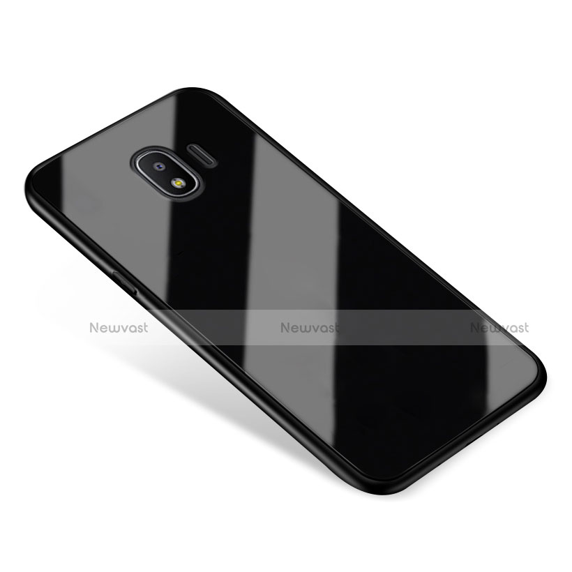 Soft Silicone Gel Mirror Cover for Samsung Galaxy Grand Prime Pro (2018) Black