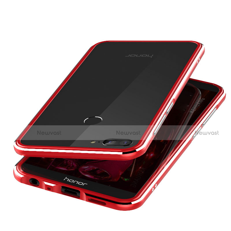 Soft Silicone Gel Mirror Cover Q02 for Huawei Honor 9 Lite Red