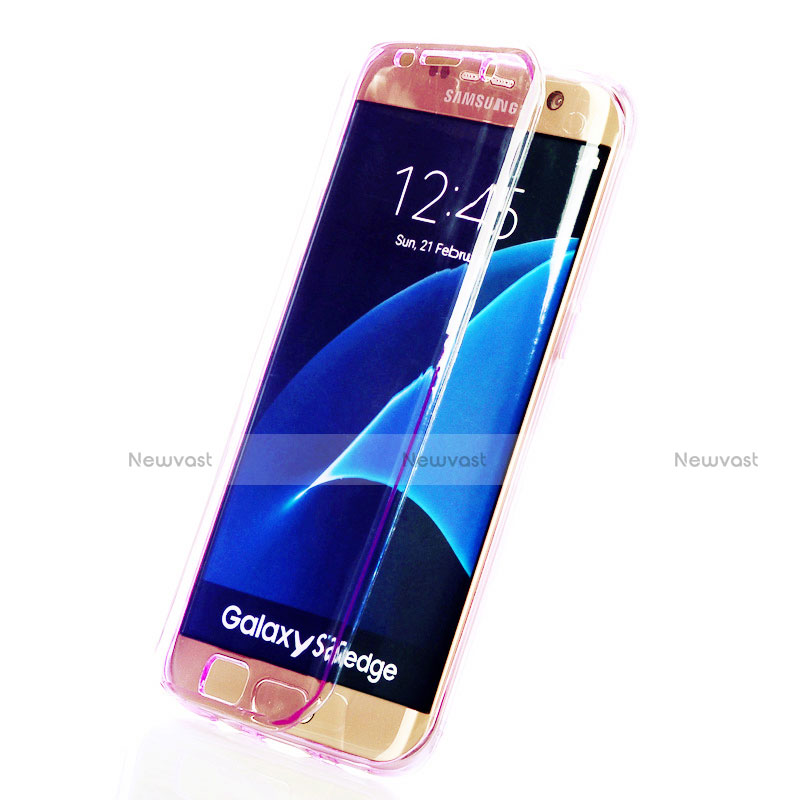 Soft Transparent Flip Case Cover for Samsung Galaxy S7 Edge G935F