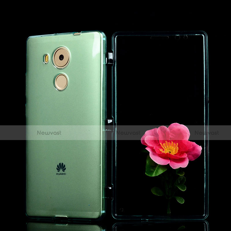 Soft Transparent Flip Case for Huawei Mate 8 Green