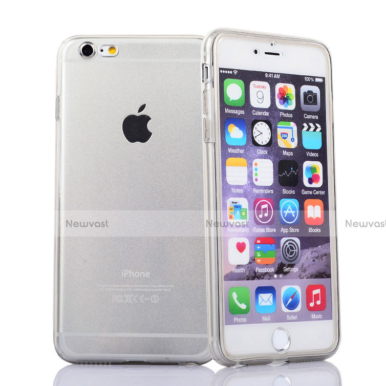 Soft Transparent Flip Cover for Apple iPhone 6S White