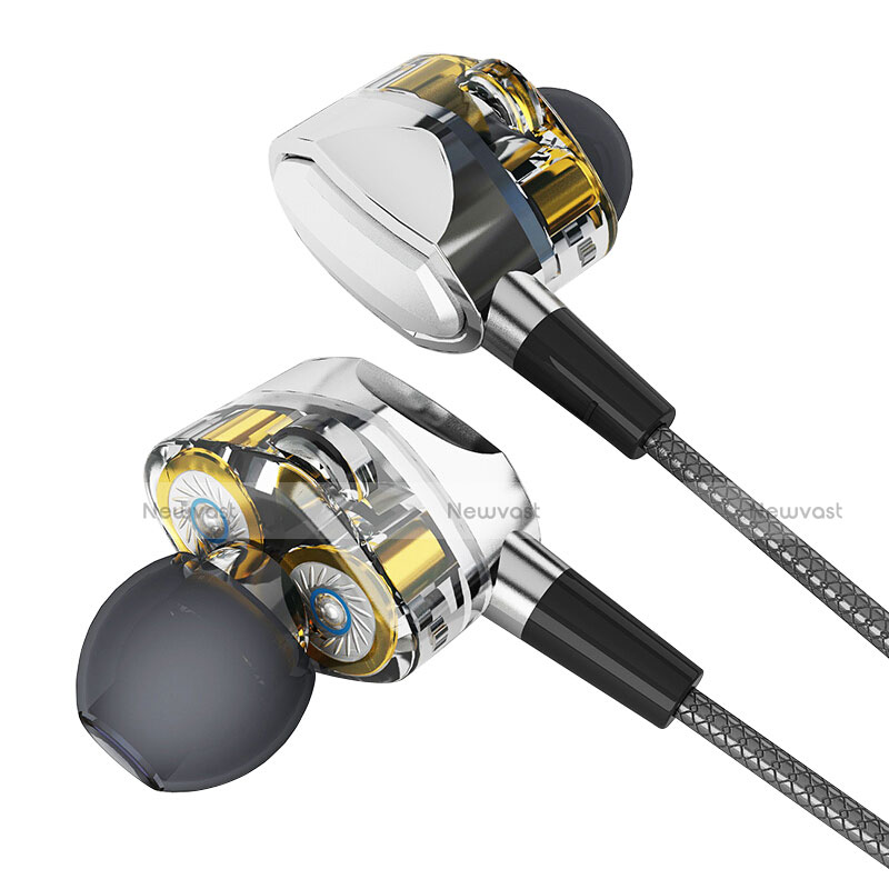 Sports Stereo Earphone Headset In-Ear H04 Silver