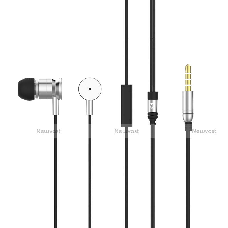 Sports Stereo Earphone Headset In-Ear H14 Silver