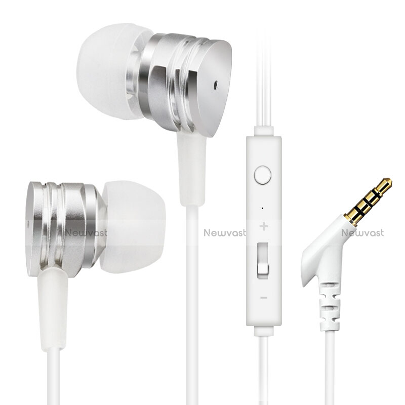 Sports Stereo Earphone Headset In-Ear H24 Silver