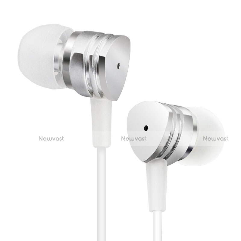 Sports Stereo Earphone Headset In-Ear H24 Silver