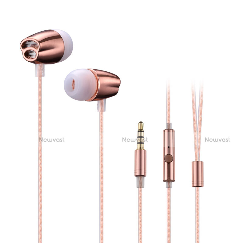 Sports Stereo Earphone Headset In-Ear H26 Rose Gold