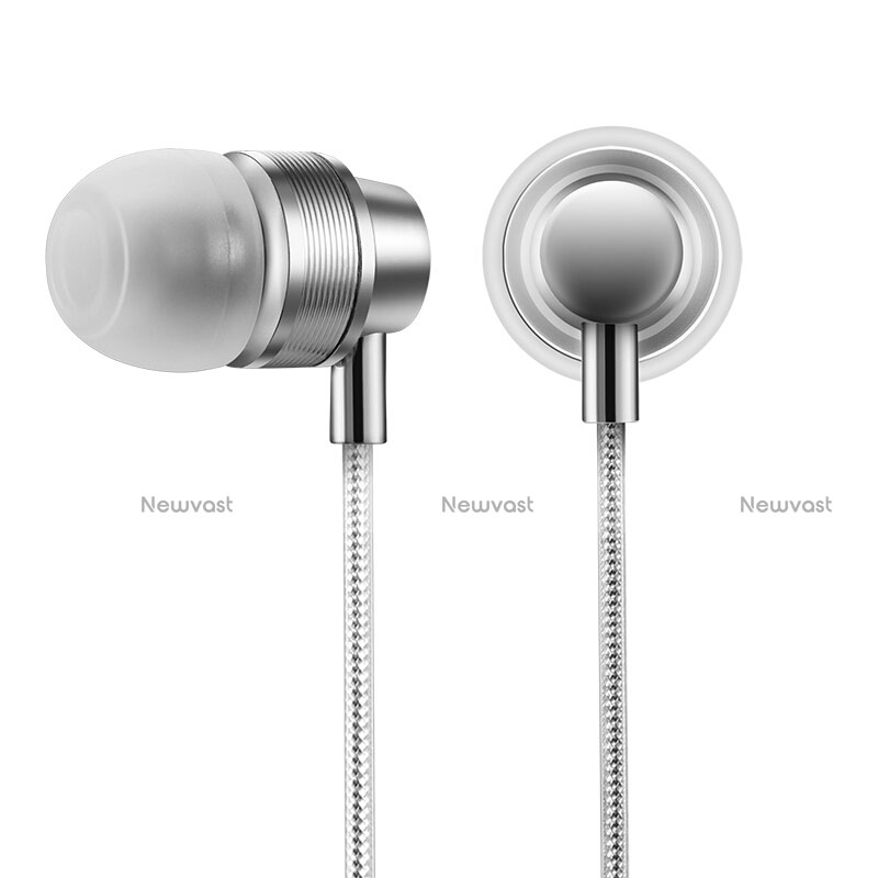 Sports Stereo Earphone Headset In-Ear H28 Silver