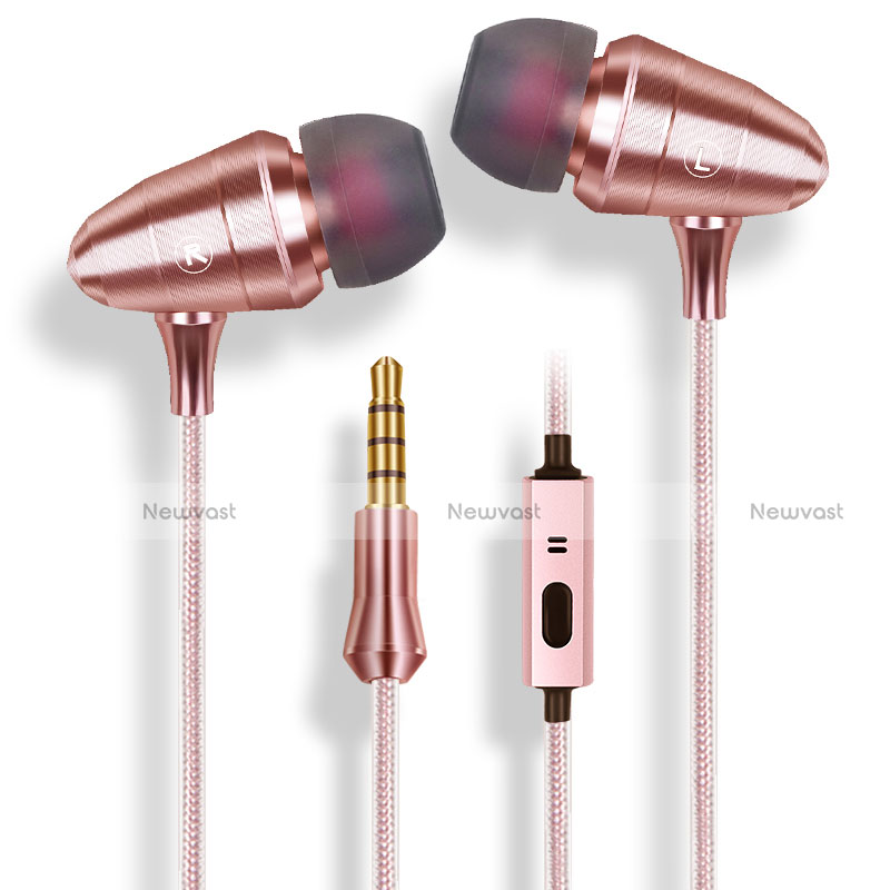 Sports Stereo Earphone Headset In-Ear H35 Rose Gold