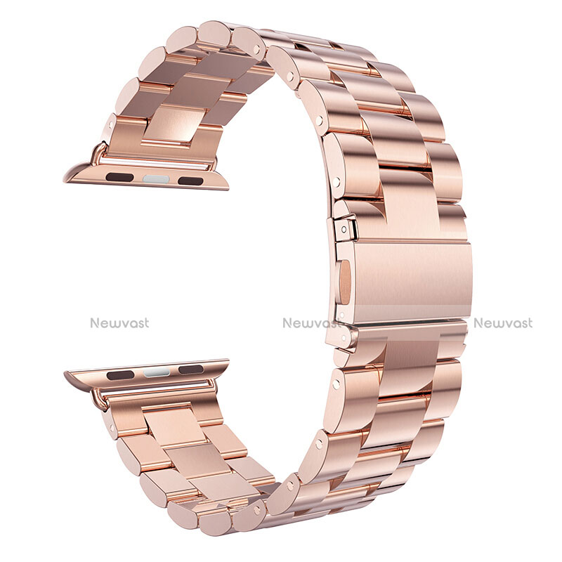 Stainless Steel Bracelet Band Strap for Apple iWatch 4 44mm Rose Gold