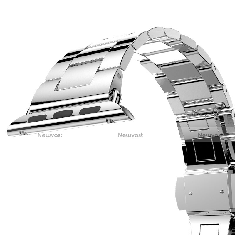 Stainless Steel Bracelet Band Strap for Apple iWatch 4 44mm Silver