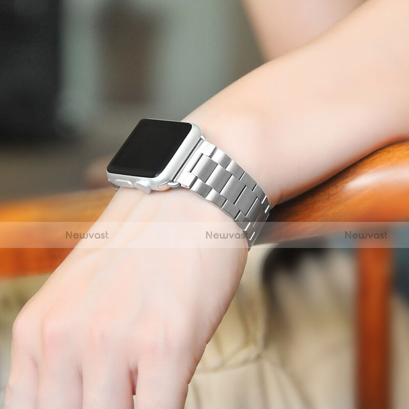 Stainless Steel Bracelet Band Strap for Apple iWatch 42mm Silver